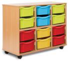 Storage Allsorts Unit with 12 Double Trays - view 1