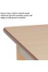 Rectangle Melamine Top Wooden Table - 1120 x 560mm - view 2