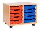 Sturdy Storage Double Column Unit -  10 Shallow Trays - view 2