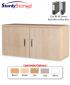 Sturdy Storage - 840mm Wide Wall Mounted Cupboard Unit - Landscape - view 1