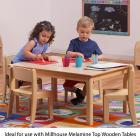 Wooden Stacking Chair - Pack of 4 - view 4