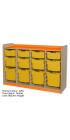 KubbyClass® Quad Bay Combination Tray Units - 5 Heights - view 3