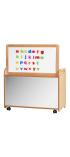 PlayScapes™ Mobile Tall Unit With Double Sided Magnetic Whiteboard Divider - view 2
