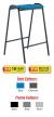 Hille Poly Flat Top Stool - view 1