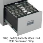 Talos 4 Drawer Filing Cabinet - view 3