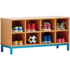 Cloakroom Bench With Open Compartments - view 1