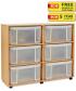 6 x 48L Really Useful Box Storage Unit - view 1