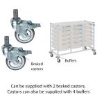 Gratnells Compact Medical Treble Column Trolley Complete Set A - view 3