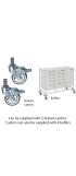 Gratnells Compact Medical Treble Column Trolley Complete Set A - view 3