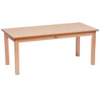 Rectangle Melamine Top Wooden Table - 1120 x 560mm - view 1