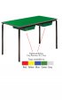 Contract Classroom Tables - Slide Stacking Rectangular Table with Spray Polyurethane Edge - view 4