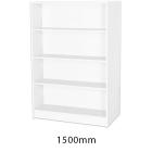 Sturdy Storage - White 1000mm Wide Double Sided Bookcase - view 3