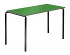 Contract Classroom Tables - Slide Stacking Rectangular Table with Spray Polyurethane Edge - view 2