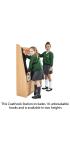 Single Sided, Static Cloakroom Station - 8 Unbreakable Coat hooks - view 2
