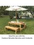 Outdoor Wooden Table - view 2