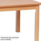 Large Rectangle Melamine Top Wooden Table - 1500 x 695mm - view 3