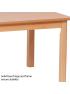 Large Rectangle Melamine Top Wooden Table - 1500 x 695mm - view 3