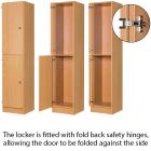 Secondary Height Two Door Locker - 1800mm - view 2