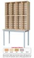 48 Space Pigeonhole Unit with Table - view 1