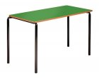 Contract Classroom Tables - Slide Stacking Rectangular Table with Bullnosed MDF Edge - view 3