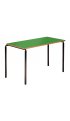 Contract Classroom Tables - Slide Stacking Rectangular Table with Bullnosed MDF Edge - view 3