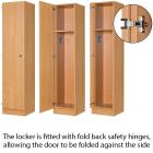 Secondary Height One Door Locker - 1800mm - view 2