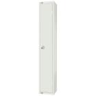 All White One Door Locker - view 1