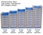 KubbyClass® Single Bay Shallow Tray Units - 5 Heights - view 4
