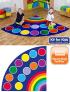 Rainbow Corner Placement Carpet - view 1
