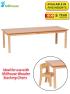 Large Rectangle Melamine Top Wooden Table - 1500 x 695mm - view 1