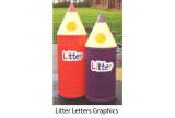 !!<<span style='font-size: 12px;'>>!!SET OF 4: 52 Litre Pencil Litter Bins - Midi!!<</span>>!! - view 2