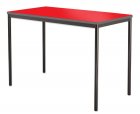 Contract Classroom Tables - Spiral Stacking Rectangular Table with Spray Polyurethane Edge - view 2