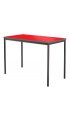 Contract Classroom Tables - Spiral Stacking Rectangular Table with Spray Polyurethane Edge - view 2