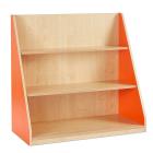 Bubblegum Single Sided Library Unit With 2 Fixed Straight Shelves - view 3