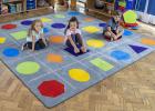 Geometric Shapes Carpet - 3m x 3m - view 1