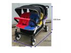 Familidoo Budget 6 Seater Stroller & Rain Cover (Holds 6 Passengers) - view 4