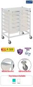 Gratnells Compact Medical Double Column Trolley Complete Set A - view 1