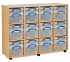 12 x 4L & 12 x 9L Really Useful Box Storage Unit - view 1