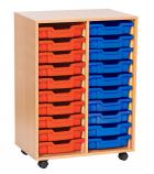 Sturdy Storage Double Column Unit -  20 Shallow Trays - view 2