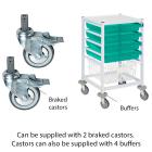 Gratnells Classic Medical Trolley Complete Set - 890mm High - view 4