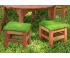 Outdoor Round Table with available Grass Seat Stools - view 3