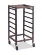 Gratnells Science Range - !!<<span style='color: #ff0000;'>>!!Bench Height!!<</span>>!! Empty Single Column Trolley - 860mm With Welded Runners (holds 6 shallow trays or equivalent) - view 1