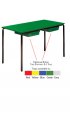 Contract Classroom Tables - Slide Stacking Rectangular Table with Matching ABS Thermoplastic Edge - view 5