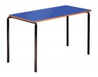 Contract Classroom Tables - Slide Stacking Rectangular Table with Bullnosed MDF Edge - view 2