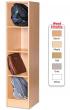 4 Space Single Bay Bag Storage Unit - view 1