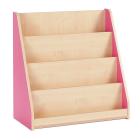 Bubblegum Single Sided Library Unit with 4 Tiered Fixed Shelves - view 2