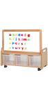 PlayScapes™ Low Storage Unit With Double Sided Magnetic Whiteboard Unit - view 2