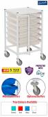 Gratnells Classic Medical Trolley with Locking Bar - 890mm High - view 1