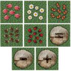 Woodland Set Of 35 Counting Mini Placement Carpets With Holdall - 4m x 4m - view 6