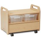 PlayScapes™ Easel Stand & Storage Trolley With 4 Clear Tubs - view 2